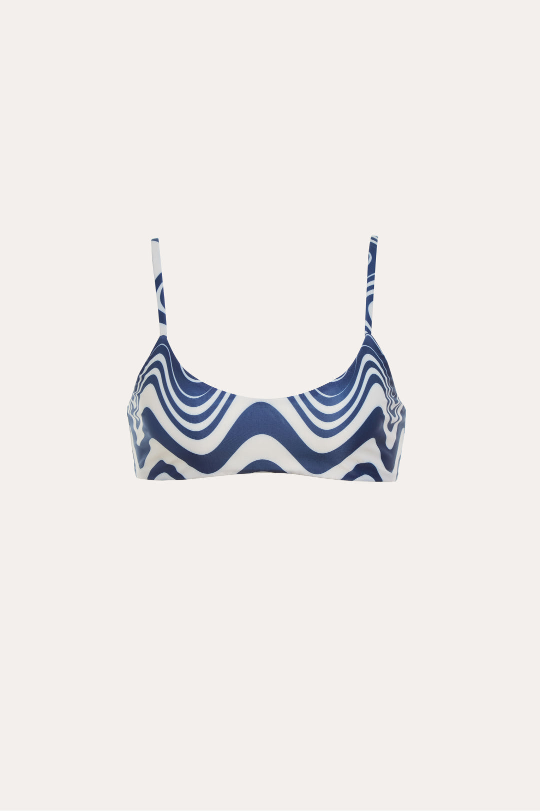 Paia Triangle Bikini Top in Wave Print