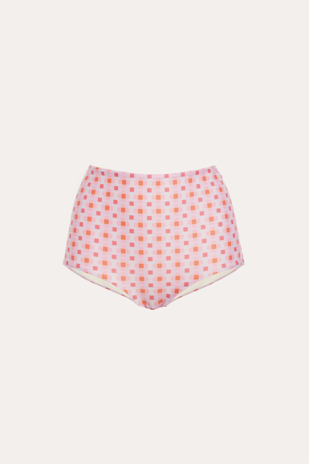 Byron High Waisted Bottom in Pink Geo Print